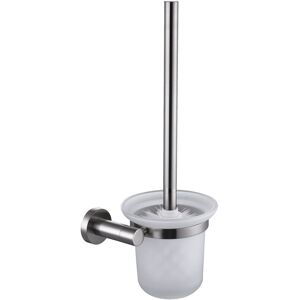 Belfry Bathroom Drumourne Wall-Mounted Toilet Brush and Holder Nickel 33.6cm H X 14.4cm W X 12cm D Belfry Bathroom Drumourne Wall-Mounted Toilet Brush and Holder Nickel 33.6cm H X 14.4cm W X 12cm D