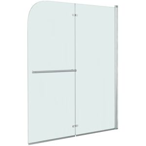 Ebern Designs Biondo Straight Glass Folding Bath Screen Clear 140cm H x 120cm W x 0.6cm D Ebern Designs Biondo Straight Glass Folding Bath Screen Clear 140cm H x 120cm W x 0.6cm D