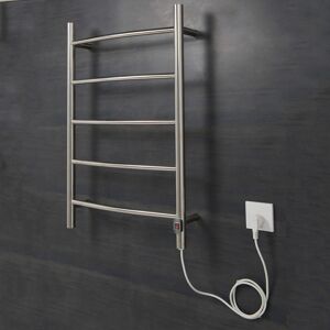 Symple Stuff Ailt Vertical Curved Towel Rail Chrome 80cm H X 50cm W X 3cm D Symple Stuff Ailt Vertical Curved Towel Rail Chrome 80cm H X 50cm W X 3cm D