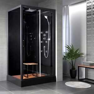 Vidalux Fusion 1200 x 900 Hydro Shower Cabin Chrome 215cm H X 120cm W X 90cm D Vidalux Fusion 1200 x 900 Hydro Shower Cabin Chrome 215cm H X 120cm W X 90cm D