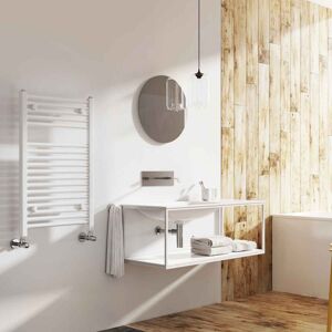 White Stone Winders Vertical Straight Towel Rail Chrome 770mm H x 500mm W x 30mm D White Stone Winders Vertical Straight Towel Rail Chrome 770mm H x 500mm W x 30mm D