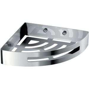 Belfry Bathroom Nerva Corner Shower Basket Chrome 4.5cm H X 21cm W X 21cm D Belfry Bathroom Nerva Corner Shower Basket Chrome 4.5cm H X 21cm W X 21cm D
