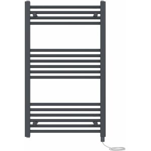 Symple Stuff Straight Towel Rail Heated Towel Rails Anthracite 100cm H x 60cm W x 3cm D Symple Stuff Straight Towel Rail Heated Towel Rails Anthracite 100cm H x 60cm W x 3cm D