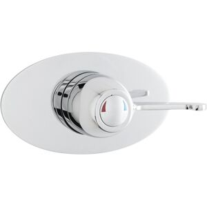 Nuie Single Concealed Thermostatic Shower Valve Chrome 110cm H X 205cm W X 152cm D Nuie Single Concealed Thermostatic Shower Valve Chrome 110cm H X 205cm W X 152cm D