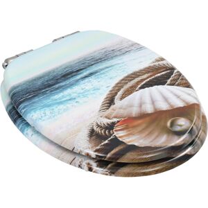 Belfry Bathroom Southold Soft Close Round Standard Toilet Seat Blue 50cm H X 37.8cm W X 3.2cm D Belfry Bathroom Southold Soft Close Round Standard Toilet Seat Blue 50cm H X 37.8cm W X 3.2cm D