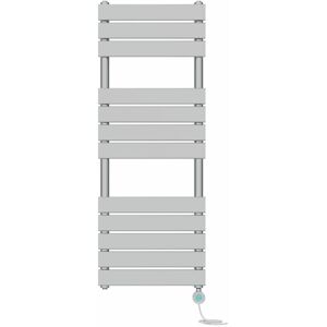 Symple Stuff Prefilled Electric Flat Panel Heated Towel Rail Chrome 120cm H x 45cm W x 6.2cm D Symple Stuff Prefilled Electric Flat Panel Heated Towel Rail Chrome 120cm H x 45cm W x 6.2cm D
