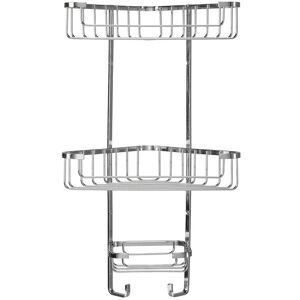 Croydex Three Tier Shower Caddy Chrome 48.2cm H X 27.5cm W X 16.5cm D Croydex Three Tier Shower Caddy Chrome 48.2cm H X 27.5cm W X 16.5cm D