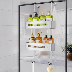 Belfry Kitchen Shower Caddy Hanging,Over Door Shelf Storage With 2 Tier Rack Hanging, No Drilling Stainless Material Shower Shelf Bathroom Organizer,Storage Rack For Aluminum 185.42cm H X 88.9cm W X 13.5cm D Belfry Kitchen Shower Caddy Hanging,Over Door Shelf Storage With 2 Tier Rack Hanging, No Drilling Stainless Material Shower Shelf Bathroom Organizer,Storage Rack For Aluminum 185.42cm H X 88.9cm W X 13.5cm D
