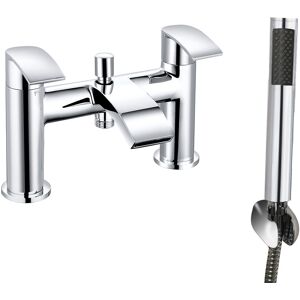 Belfry Bathroom Kuhlman Deck Mounted Waterfall Roman Bath Tap Chrome 7cm Belfry Bathroom Kuhlman Deck Mounted Waterfall Roman Bath Tap Chrome 7cm