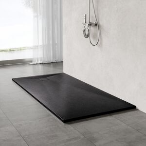 Belfry Bathroom Slip-Resistance 32mm H Rectangular Black Shower Tray Matte Black 3.2cm H x 70cm W x 170cm D Belfry Bathroom Slip-Resistance 32mm H Rectangular Black Shower Tray Matte Black 3.2cm H x 70cm W x 170cm D