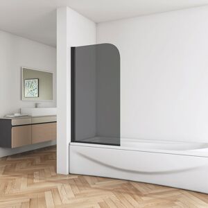 17 Stories Nineta 800mm W x 1400mm H Bath Screen with Glass Stainless Steel 1,400mm H 17 Stories Nineta 800mm W x 1400mm H Bath Screen with Glass Stainless Steel 1,400mm H