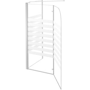 Belfry Bathroom Ickes L Shape Tempered Glass Folding Bath Screen White 1,300mm H Belfry Bathroom Ickes L Shape Tempered Glass Folding Bath Screen White 1,300mm H