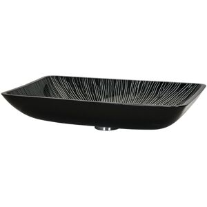 17 Stories Tempered Glass Countertop Washbasin Vessel Sink Satin Black 570mm L X 370mm W X 110mm H 17 Stories Tempered Glass Countertop Washbasin Vessel Sink Satin Black 570mm L X 370mm W X 110mm H