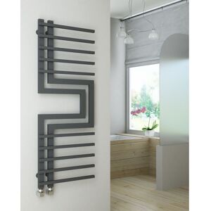 Rebrilliant Hempel Vertical Designer Towel Rail Anthracite 130cm H X 50cm W X 8cm D Rebrilliant Hempel Vertical Designer Towel Rail Anthracite 130cm H X 50cm W X 8cm D