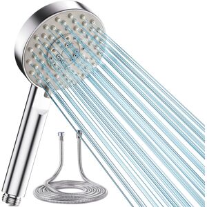 Belfry Bathroom Shower Head With 2M Hose And 5 Spray Modes Chrome 8cm W Belfry Bathroom Shower Head With 2M Hose And 5 Spray Modes Chrome 8cm W