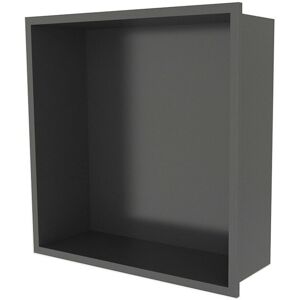 Belfry Bathroom Recessed Shower Niche Stainless Steel Shower Storage Black 10cm H x 30.5cm W x 30.5cm D Belfry Bathroom Recessed Shower Niche Stainless Steel Shower Storage Black 10cm H x 30.5cm W x 30.5cm D