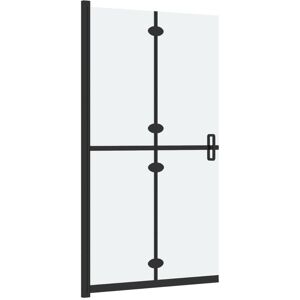 Belfry Bathroom Mckissick Straight Folding Bath Screen Black 190cm H x 100cm W Belfry Bathroom Mckissick Straight Folding Bath Screen Black 190cm H x 100cm W