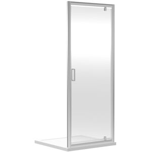 Nuie Rene Framed Glass Pivot Shower Door Chrome 185cm H x 800cm W x 20cm D Nuie Rene Framed Glass Pivot Shower Door Chrome 185cm H x 800cm W x 20cm D