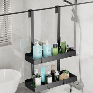 Rebrilliant Eimear Stainless Steel Shower Caddy Matte Black 37cm H X 31.5cm W X 10.5cm D Rebrilliant Eimear Stainless Steel Shower Caddy Matte Black 37cm H X 31.5cm W X 10.5cm D