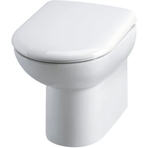 Nuie Lawton Ferry Back to Wall Toilet White 390mm H X 375mm W X 535mm D Nuie Lawton Ferry Back to Wall Toilet White 390mm H X 375mm W X 535mm D
