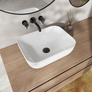 Eridanus Denbigh 400mm x 300mm White Ceramic Rectangular Countertop Basin Bathroom Sink white 400mm L X 300mm W X 130mm H Eridanus Denbigh 400mm x 300mm White Ceramic Rectangular Countertop Basin Bathroom Sink white 400mm L X 300mm W X 130mm H
