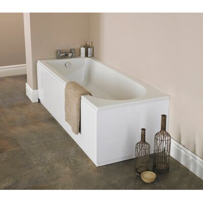 Nuie Barmby x Soaking Acrylic Bathtub White 160cm x 70cm Nuie Barmby x Soaking Acrylic Bathtub White 160cm x 70cm