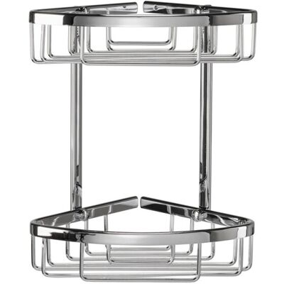 Croydex Aluminium Corner Shower Caddy - Two Tier - Rust Free Croydex Aluminium Corner Shower Caddy - Two Tier - Rust Free