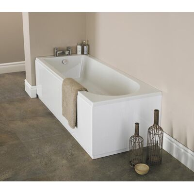 Nuie Barmby Single Ended Rectangular Bath - Acrylic - 1500mm X 700mm Nuie Barmby Single Ended Rectangular Bath - Acrylic - 1500mm X 700mm