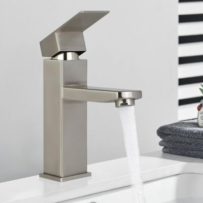 17 Stories Faucet Bathroom Sink Faucet Modern - Washbasin Faucet Kitchen Mixer Tap Hot and Cold Water Tap Stainless Steel Single Lever Mixer High Pressure Faucet Silver 17.3cm H X 4.9cm D 17 Stories Faucet Bathroom Sink Faucet Modern - Washbasin Faucet Kitchen Mixer Tap Hot and Cold Water Tap Stainless Steel Single Lever Mixer High Pressure Faucet Silver 17.3cm H X 4.9cm D