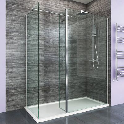 Belfry Bathroom Heathcote Rectangular Walk In Shower Enclosure Aluminum 190 H x 70 W x 90 D Belfry Bathroom Heathcote Rectangular Walk In Shower Enclosure Aluminum 190 H x 70 W x 90 D