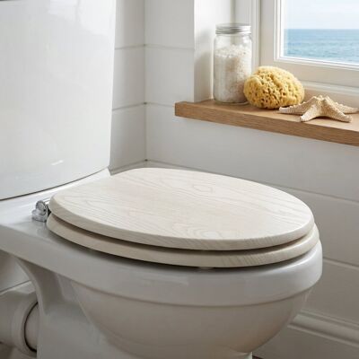 Croydex WL605122H Flexible-Fix Toilet Seat - White Oak Effect Croydex WL605122H Flexible-Fix Toilet Seat - White Oak Effect