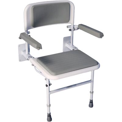 Inbox Zero Solo Deluxe Padded Shower Seat 970cm H X 49cm W X 38cm D Inbox Zero Solo Deluxe Padded Shower Seat 970cm H X 49cm W X 38cm D