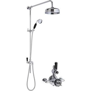 Hudson Reed Mixer Shower with Dual Shower Head gray 20.6 H x 19.5 W cm