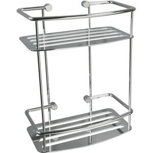 Belfry Bathroom Agata Metal Free Standing Shower Caddy gray 31.0 H x 25.0 W x 14.0 D cm