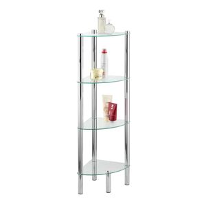 Wenko Yago 30cm x 104cm Bathroom Shelf gray 104.0 H x 30.0 W x 30.0 D cm