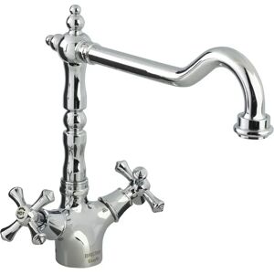 Bristan Colonial Double Handle Monobloc Mixer Tap gray 18.5 W x 30.0 D cm