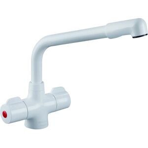 Bristan Manhattan Double Handle Monobloc Mixer Tap white 15.5 W x 26.0 D cm