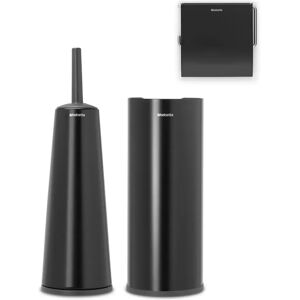 Brabantia Renew Toilet Accessory Set black 41.0 H x 13.2 W x 13.2 D cm