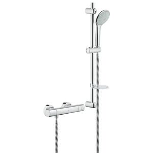 Grohe Grohtherm 1000 Cosmopolitan Thermostatic Shower Mixer Set gray 77.0 H x 16.0 W cm
