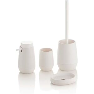 Symple Stuff Nanaimon 4 Piece Bathroom Accessory Set white