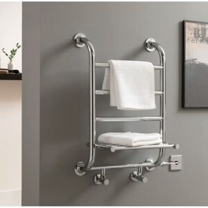 Belfry Heating Anahi Vertical Traditional Towel Rail gray 75.0 H x 52.5 W x 26.5 D cm