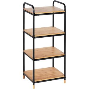 Wenko Essays 42 x 95cm Bathroom Shelf black/brown 95.0 H x 42.0 W x 34.0 D cm