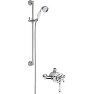 Hudson Reed Mixer Shower with Handheld Shower Head gray 16.6 H x 19.6 W cm