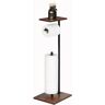 Rio Amiira Freestanding Toilet Paper Holder black/brown 64.99 H x 24.0 W x 19.98 D cm