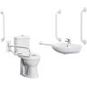 Nuie Doc M Pack Fain Close Coupled Toilet white