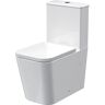 Nuie Ava Close Coupled Toilet Soft Close Seat white 79.3 H x 36.5 W x 61.5 D cm