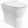 Nuie Freya Back to Wall Toilet with Soft Close Seat white 41.7 H x 36.5 W x 50.0 D cm