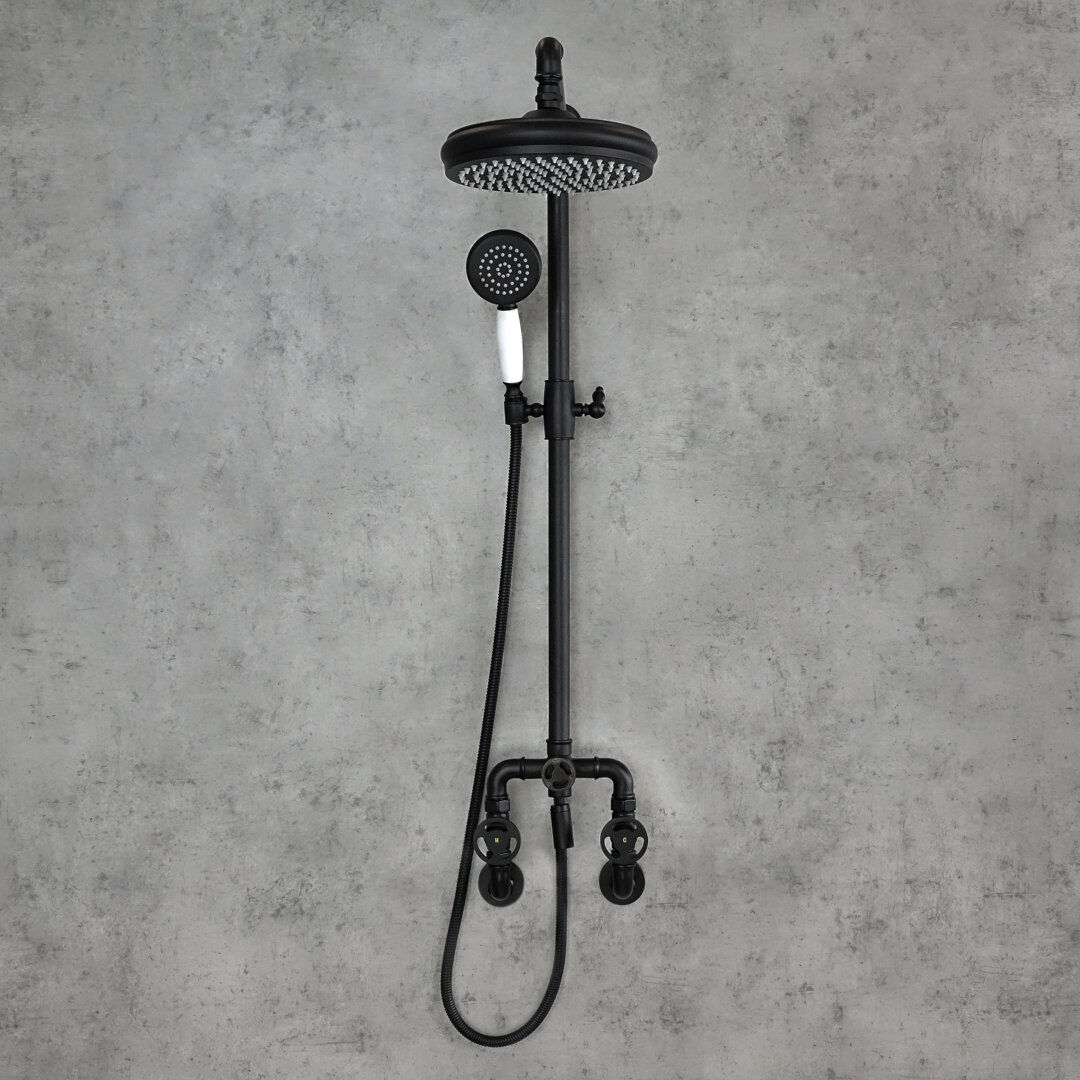 Rio Dunnygarran Mixer Shower with Handheld Shower Only Black