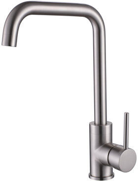 Reginox Rion Single Lever Monobloc Tap Reginox Finish: Brushed Nickel  - Size: 34cm H X 4cm W X 20cm D Reginox Rion Single Lever Monobloc Tap Reginox Finish: Brushed Nickel  - Size: 34cm H X 4cm W X 20cm D