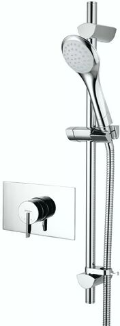 Bristan Sonique Thermostatic Shower with Slider Rail Bristan  - Size: 16cm H X 18cm W X 11cm D Bristan Sonique Thermostatic Shower with Slider Rail Bristan  - Size: 16cm H X 18cm W X 11cm D